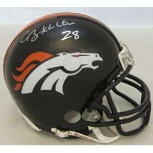   Buckhalter Signed Denver Broncos Mini Helmet