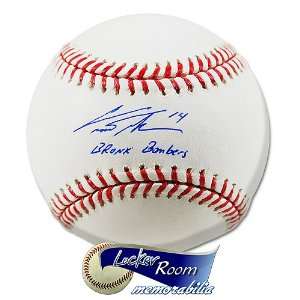   Autographed Baseball W Bronx Bombers Ins