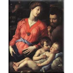   Panciatichi Holy Family 12x16 Streched Canvas Art by Bronzino, Agnolo
