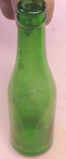   duraglass duraglas glass bottle beer pop soda green no chips or cracks