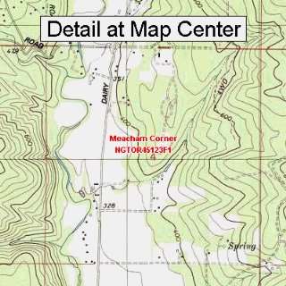 USGS Topographic Quadrangle Map   Meacham Corner, Oregon (Folded 