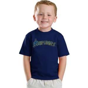   Mariners Youth Navy Cooperstown Retro Logo T Shirt