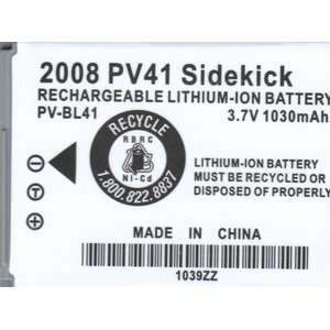  PV BL41 Battery Tmobile Sharp Sidekick 2008 Cell Phone 