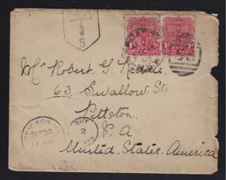   NEW SOUTH WALES 1905 POSTAGE DUE COVER TO USA VIA SYDNEY  