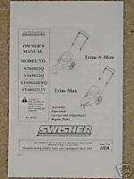 Swisher Trim N Mow Owners & Illustrated Part Manual  