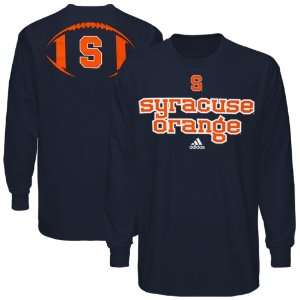  NCAA adidas Syracuse Orange Backfield Long Sleeve T Shirt 