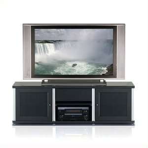   Synergy Black Triple Flat Panel TV Cabinet with Media Drawer Home