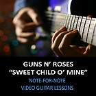 Guns N Roses Sweet Child O Mine Guitar Lesson DVD