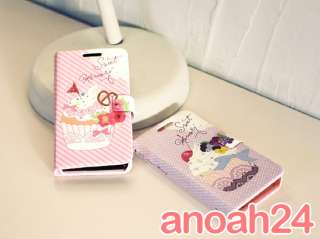 SWEET MEMORY(Pink)HAPPYMORI iphone4,4S cute leather Korean case cover 