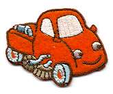 TOY STREET SWEEPER TRUCK EMBROIDERED IRON ON PATCH  