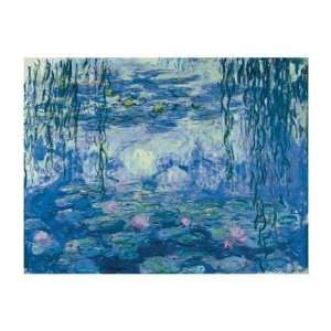Claude Monet Water Lilies And Willow Branches  Art Reproduction Oil