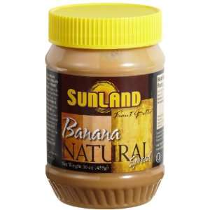 Sunland, Peanut Btr Sprd, Banana, 6/16 Oz  Grocery 