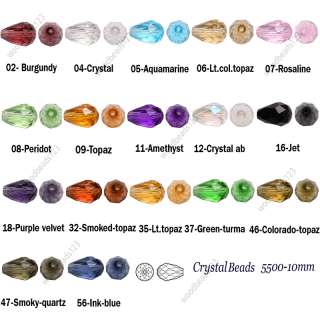 20pcs For Swarovski Crystal Beads 5500 10mm Teardrop loose beads 
