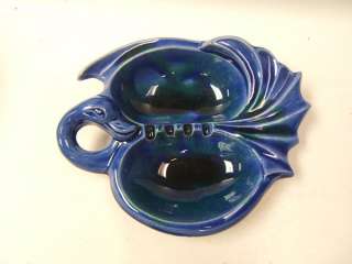 California Originals No. 308 Blue Swan Divided ashtray  