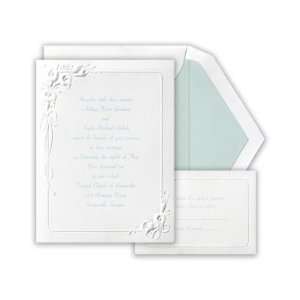  Blue Watercolor Calla Lilies Wedding Invitation Health 
