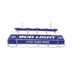   Bud Light 40 inch Stained Glass Pool Table Light