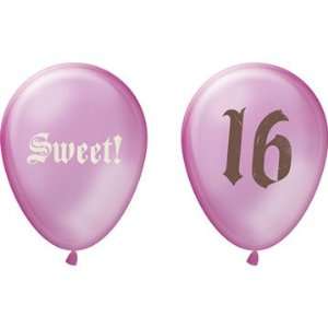  Sweet 16 Pink Helium Balloons Pk of 6 Toys & Games