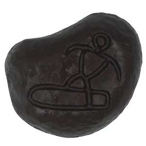 Michelle Chocolatier Solid Belgian Dark Chocolate Surfer Petroglyph 