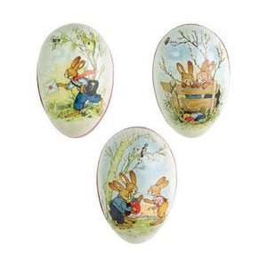 small decoupage bunny eggs (set of 12) Grocery & Gourmet Food