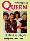 Queen 1982 tour enamel pinback clutch badge unused aa