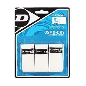 Dunlop Sports Osmodry Overgrip Dozen 3 Packs (White)  