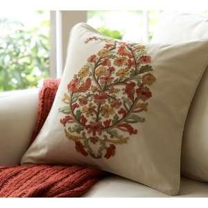  Crewel Pillow Susanna Paisley Multi Cotton Duck (18X18 