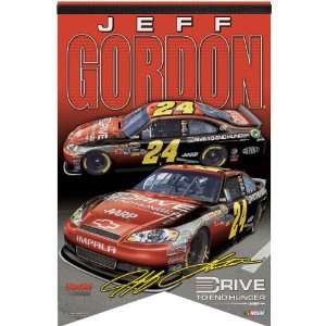    NASCAR Jeff Gordon Premium Felt Banner 17 by 26