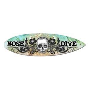  Nose Dive Vintage Metal Sign Surf Board