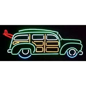  Surfin Woody Wagon Neon Sign
