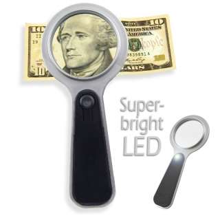 Pocket Purse 5X Lighted Magnifier   Super Bright LED  