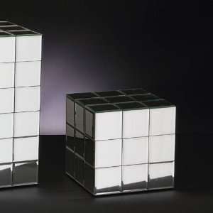  Short Mirrored Puzzle Cube Pedestal