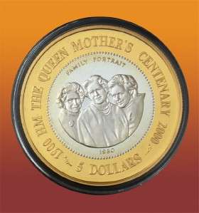 2000 Queen Mother Centenary 12 coin Silver + Gold Set  