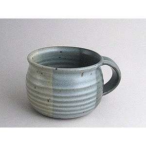  Handmade stoneware pottery soup crock with handle 