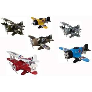  Classic Wing Airplane Pullbacks   6 Pack Toys & Games
