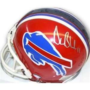  Drew Bledsoe autographed Football Mini Helmet (Buffalo 
