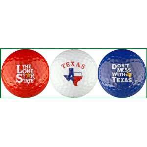  Texas Pride Variety Golf Balls