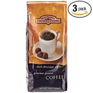 White Coffee Rocky Mt Dark Chocolate Truffle, 12 Ounce (Pack of 3 