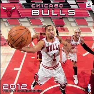  Chicago Bulls 2012 Wall Calendar 12 X 12 Office 