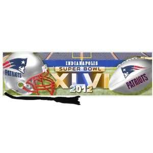  Patriots Super Bowl XLVI Bookmark 2012