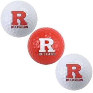  Rutgers Scarlet Knights Golf Ball Set   Pack of 3 Sports 