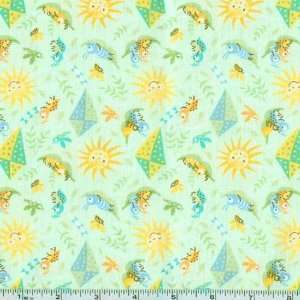  45 Wide Ethan Michael Sunshines Mint Fabric By The Yard 