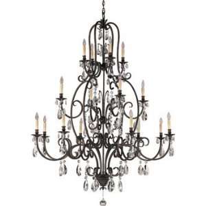   Ma Mason CollectionChandelier   3 Tiers, Aged Tortoise Shell Finish