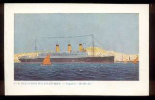 SS MASSILIA Cie. DE NAVIGATION SUD ATLANTIQUE c. 1910s  