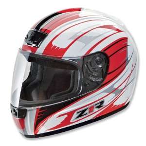  Z1R Phantom Avenger Helmet, White/Red, Size Sm, Helmet 