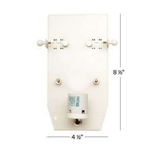   Lighting   WS INC60 WT   WALL SCONCE BACKPLATE INCANDESCENT 60W   WT