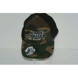 Cage Fighter CF Real Men Dont Tap Camo Hat Cap Lid