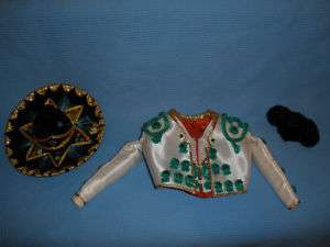 Doll Clothes Bullfighter Matedor Hat Jacket Sombrero  