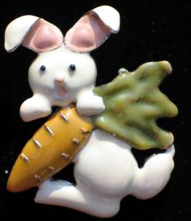 Easter Bunny Rabbit Bun Bun Egg Pin Brooch PENDANT CUTE  