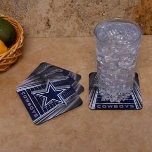  NFL Dallas Cowboys 4 Pack Sublimated Logo Neoprene Coaster 