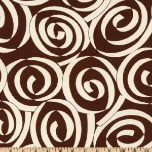   Wide Stretch Jersey ITY Knit Nicolette Brown/Ivory Fabric By The Yard